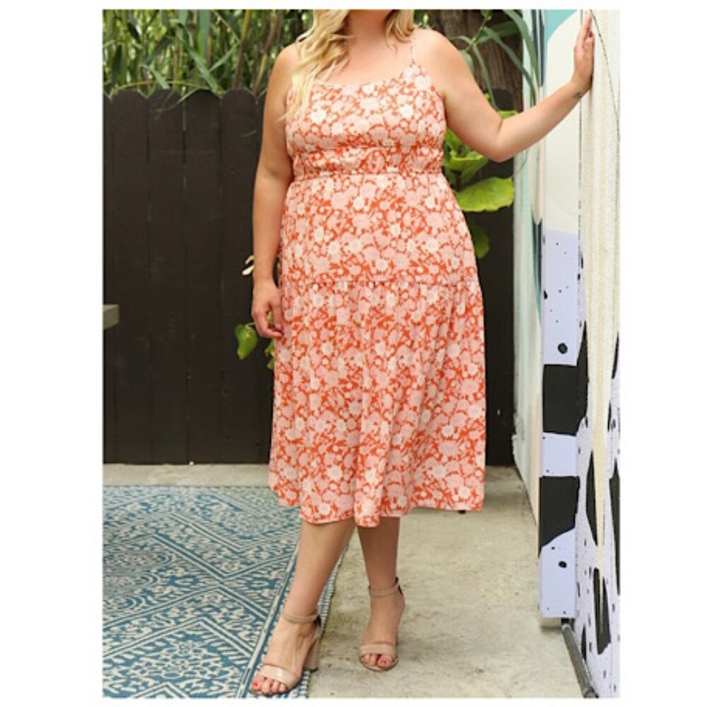 Womens  Gilli Sexy Floral Dress - Plus Size  Summer Midi Dress Size -1XL - 3XL